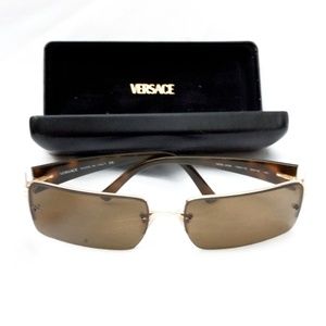 New Versace Unisex Medusa Tortoise Sunglasses